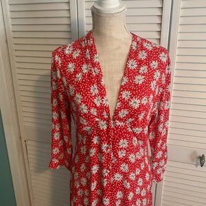 Zara Maxi V-neck Dress